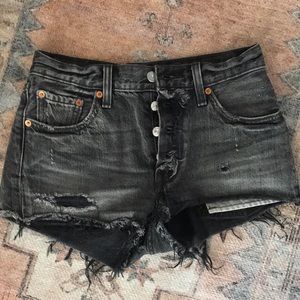 Levi’s 501 Black Denim Shorts